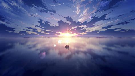 Anime Scenery Sunset 4k 112 Wallpaper Pc Desktop Images And Photos Finder