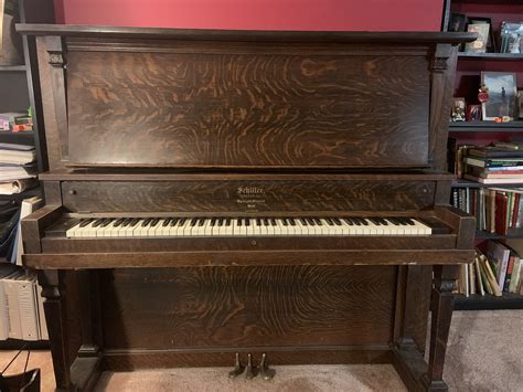 Free Piano in Westlake Village, California: Antique Upright Grand - 1916 Schiller Upright Grand ...
