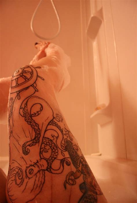 Ink Leg Tattoos Octopus Tattoo Sleeve Wheel Tattoo