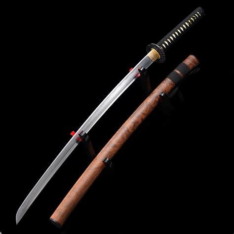 Handmade 1060 Carbon Steel Real Japanese Katana Sword With Brown