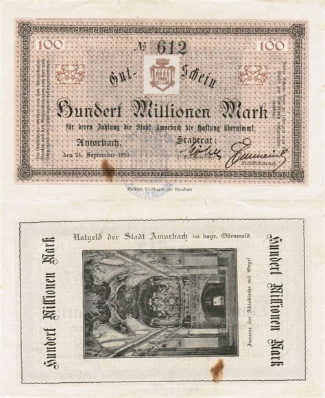 Banknote World Educational Germanynotgeld Germanynotgeld 100
