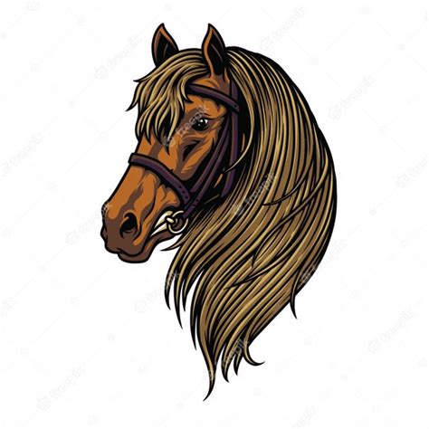 Premium Vector Horse Head Illustration