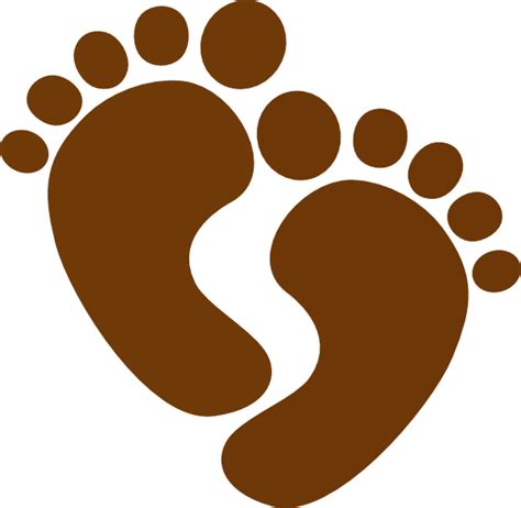Baby Feet Foot Silhouette Clipart Wikiclipart