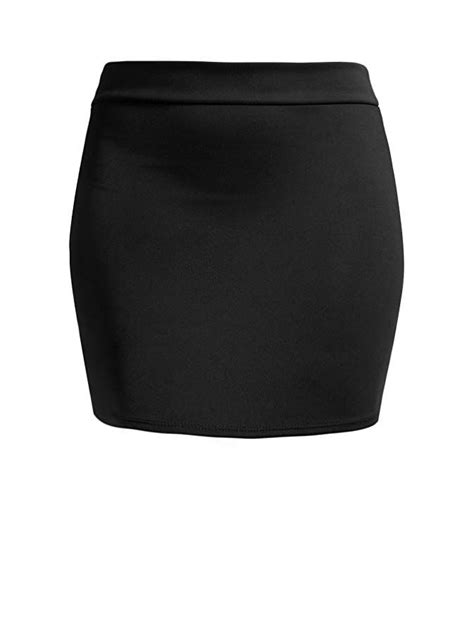 Ne People Womens Mini Skirt Stretch Knit Bodycon Slim Fit Pencil Solid Skirts Made In Usa