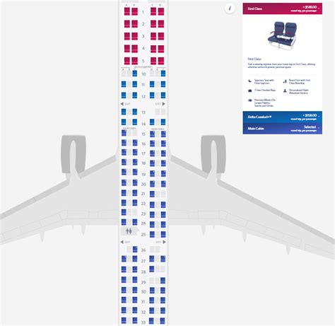 Delta Airlines Flight Seating Chart Elcho Table