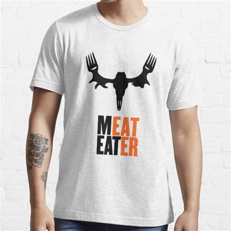 Gray Meat Eater Logo T Shirt For Sale By Coisas4u Redbubble Meat Eater T Shirts Meat T