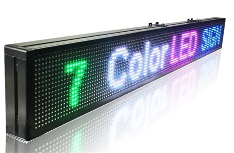 Led Panel Display 7 Colors Programmable 100 Cm X 15 Cm Cool Mania