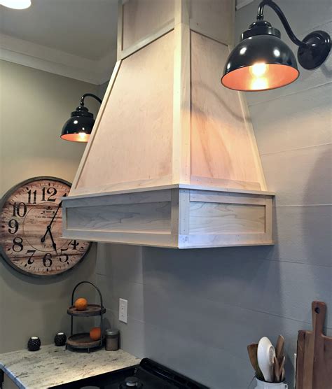 Trimmed with elegant horizontal bands and finished with a simple tool bar, it. A DIY(ish) Wood Vent Hood from Thrifty Decor Chick
