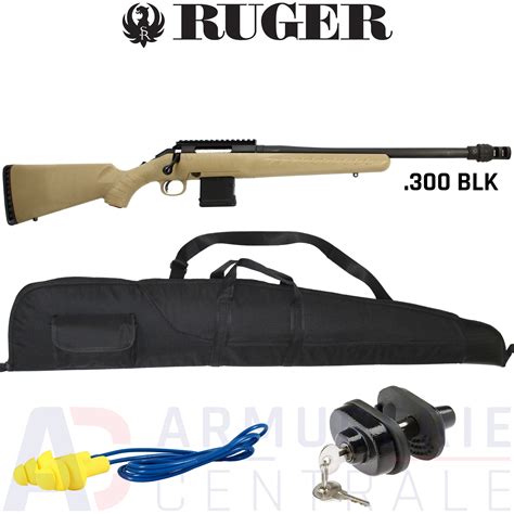 Ruger American Rifle Ranch Tan 300 Aac Blackout Armurerie Centrale