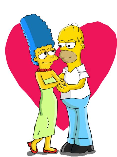homer and marge simpson fan art by krispina the derp on deviantart