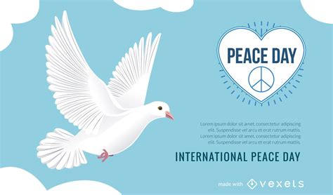 International Peace Day Poster Maker Vector Download