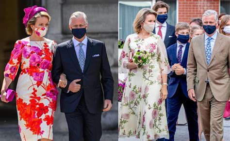 What kind of catering does belgio's catering do? Il royal look del giorno. Mathilde del Belgio con ...