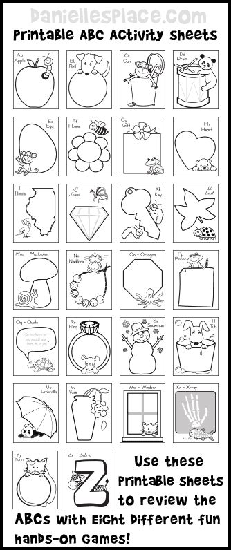 Collections of free, printable alphabet worksheets for teaching young learners their abcs. ABC Ready for School Activities