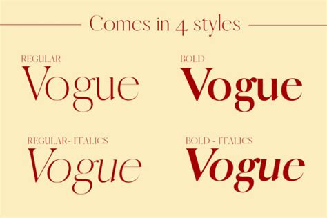 Vogue Font By Denestudios · Creative Fabrica