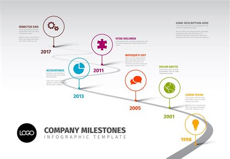 Timeline Template With Icons Timeline Infographic Powerpoint