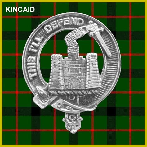 Kincaid Clan Crest Scottish Cap Badge Cb02 Etsy