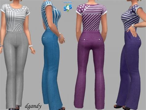 The Sims Resource Dress Pants And Blouse Set Bonnie By Dgandy • Sims