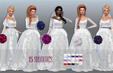 The Sims 4 Wedding Set N°2 Wedding Sets Getting Married Wedding Gowns