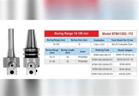 62mm Boring Head With Bt40 Shank Size 10 125mm At Rs 8800piece In Mohali