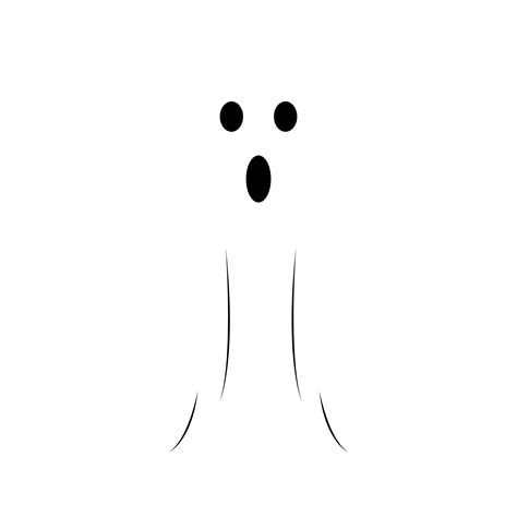 Halloween White Ghost On A Transparent Background Ghost With Abstract