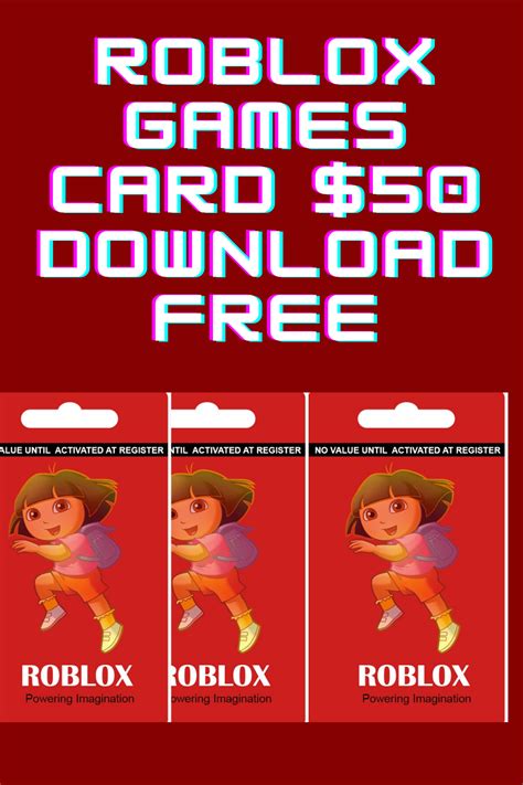 Every generated gift card code is unique and comes in value of $10, $25 or $50. How to get Roblox Games Card $50 Digital Download Free in 2020 | Roblox gifts, Roblox, Card games