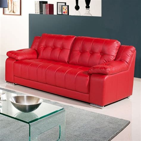 Best 10 Of Red Leather Sofas