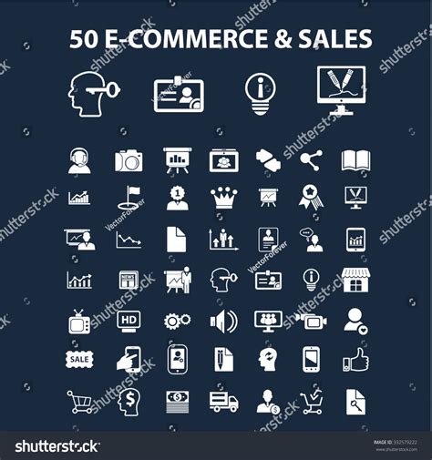 E Commerce Sales Icons Royalty Free Stock Vector 332579222