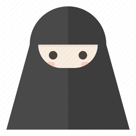 avatar female islamic muslim niqab veils woman icon