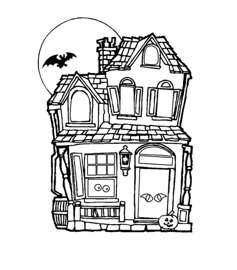 Make sure the check out the rest of our halloween coloring pages. Free Printable Haunted House Coloring Pages For Kids