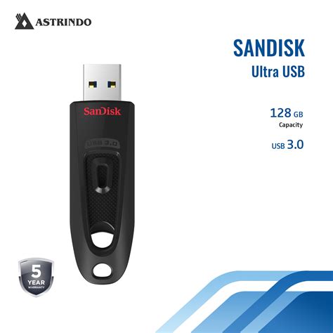 Sandisk Sandisk Ultra Usb 30 Flash Drive Cz48 128gb