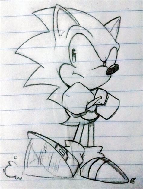 Dibujos de Sonic a Lápiz Fáciles de Dibujar para Imprimir