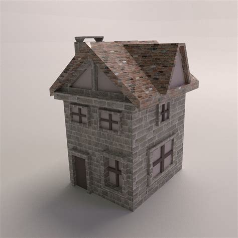 Home Low Poly House 3d Asset Low Poly Cgtrader
