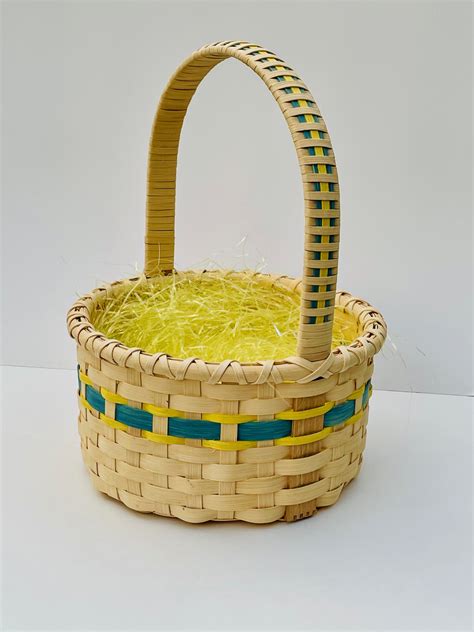 407 Easter Basket With Wrapped Handle Karen Wychock Basket Weaving