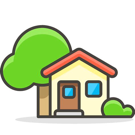 House With Garden Emoji Clipart Free Download Transparent Png Creazilla