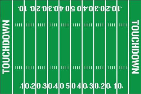 Football Field Touchdown Decals Removable Vinyl 2088 Etsy Football