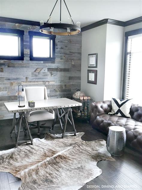 Modern Rustic Office Design Rustic Home Offices Modern