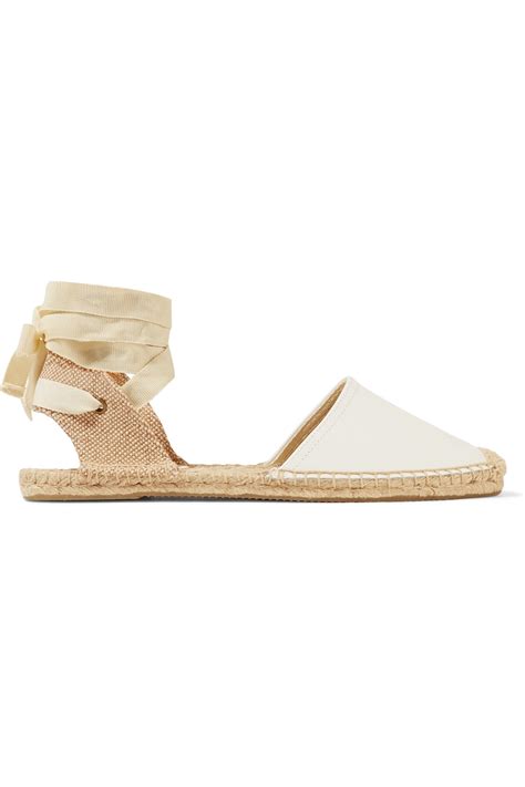 Soludos Lace Up Leather Espadrilles Modesens