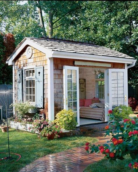 40 Wonderful She Sheds Decor Ideas To Inspire Your Garden 1 With Images Backyard Sheds