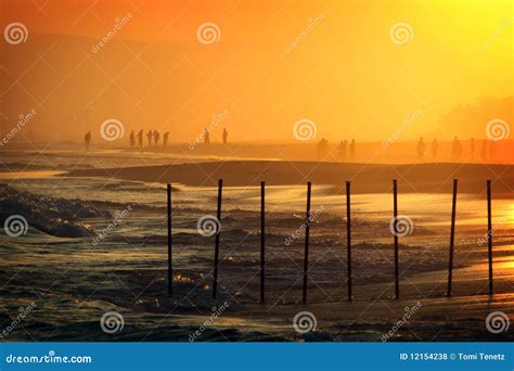 Oman Sunset At Salalah Beach Stock Photography