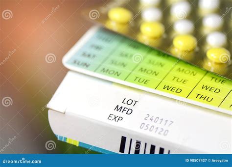 Manufacturing Date And Expiry Date On Some Pharmaceutical Packaging