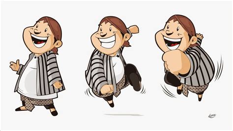 Pembuat karikatur wayang tersebut membuat karakter wajah dan postur yang mirip dengan arya. Koleksi Tokoh Gambar Karikatur Jowo Blangkon Jogja | Puzzze
