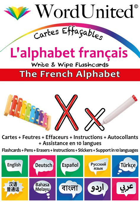 The French Alphabet Write And Wipe Flashcard Kit Wordunited