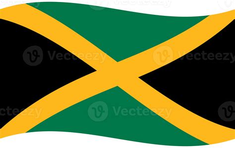 Jamaica Flag Wave Jamaica Flag Flag Of Jamaica 27292174 Png