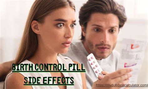 Birth Control Pill Side Effects My Due Date Calculator