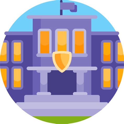 Institution Detailed Flat Circular Flat Icon