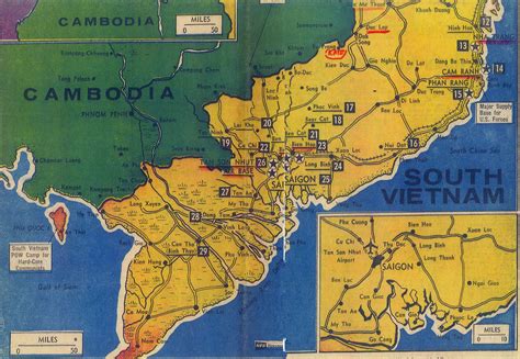 A map that shows Firebase Kate's approximate location. Phnom Penh
