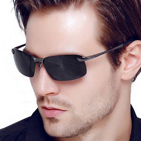 Mens Frameless Retro Square Sunglasses Menleads Sunglasses Mens