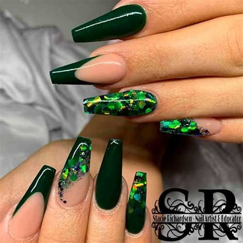 Dark Green Nails Ideas To Consider For 2020 Stylish Belles Green