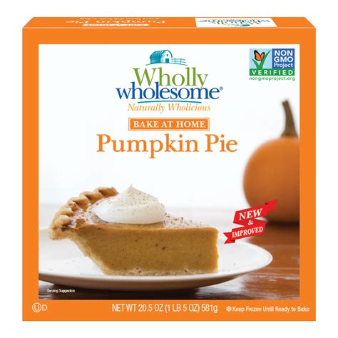 Pumpkin All Natural 8 Frozen Pie Wholly Wholesome