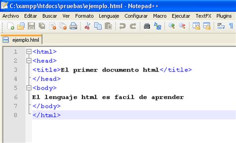Estructura básica de HTML
